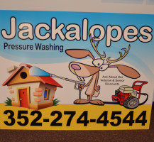 Jackalopes Pressure Washing Sign