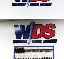 Williams Diesel Service PVC Signs