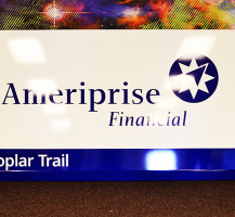 Ameriprise Financial Horizontal Road Sign