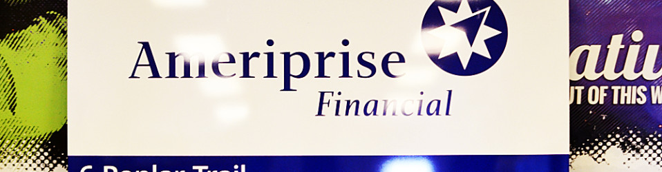 Ameriprise Financial Horizontal Road Sign