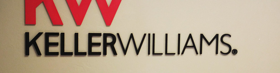 Keller Williams 3-D lettering