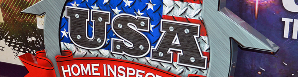 USA Home Inspections 3-D Metal Sign