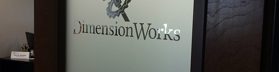 Dimension Works Door (Reverse Weeded Etch-Mark)