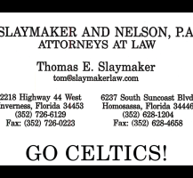 Slaymaker and Nelson Attorneys at Law 2014 Sponsor Banner
