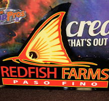 Red Fish Farms Sign
